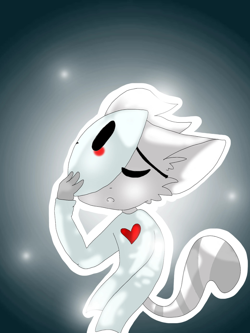 AT with ‪@lenkaisgay‬ I really like this character! You dont have to change Bubbs colours. It's perfect. You have not described this character yet. For that, I imagine it is quite delicate... Hope chu like it! 😁❤ #mask