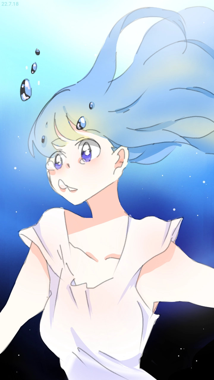 A water bottle being "dumped" to the ocean, has a deep meaning in anyway. #fridayswithsketch #myobject #Waterbottle #ocean #Underwater What !? I got featured for this plain drawing!? Am I on Mars !?