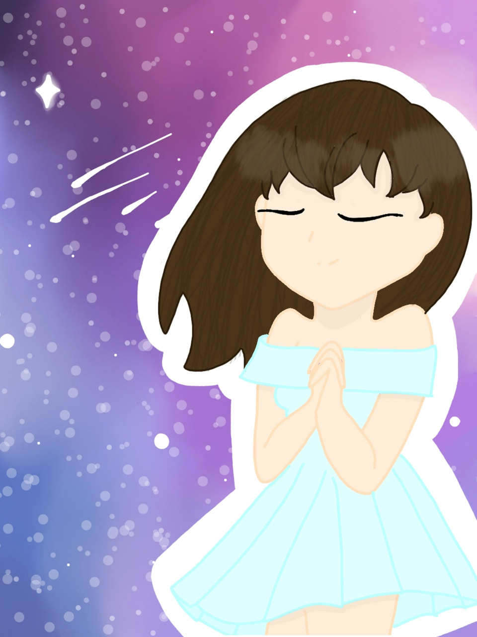 "I wish, I wish, with all my heart, that next year, I'll be better at art" 🌠✨🌟 #fridayswithsketch #my2019wish