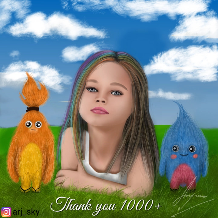 I know that there is no use of having 1000 plus followers now🙁 but still thanks a lot to all of you🙂😊 #fridayswithsketch #endoftheworld #arj #sonysketch #beautiful #cute #Otto #axel