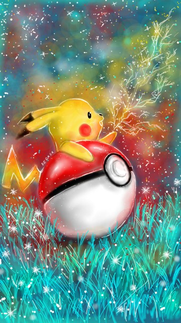 PokeballXPikachu 100% using sony sketch app. #regasa #pikachu