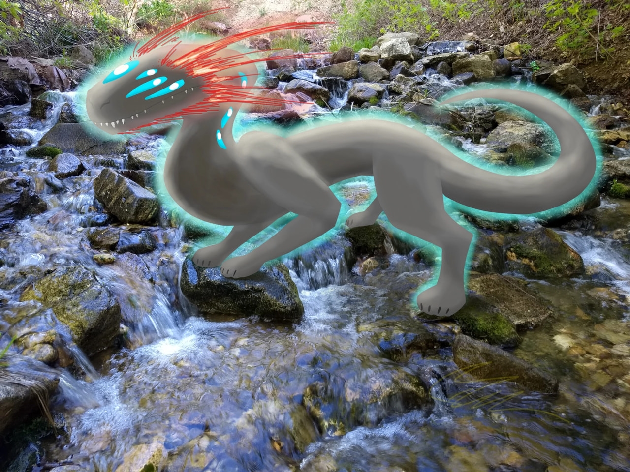 forest spirit? forest spirit. #fridayswithsketch #drawyourphoto #sonysketch ‪@sonysketch‬ #dragon #lineless [Edit: *wheezes* thank for the feature hfngjfmfkdk]