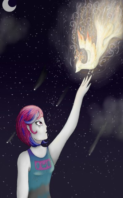 IT WAS  A STAR🌠 #fridayswithsketch  #myfavanimal #sonysketch  I love phoenixes #stars #night #midnight #clouds #Phoenix #fallingstar #sunlight #sky #Shininghtlight #shininght #light #scrary my forth pic in featured