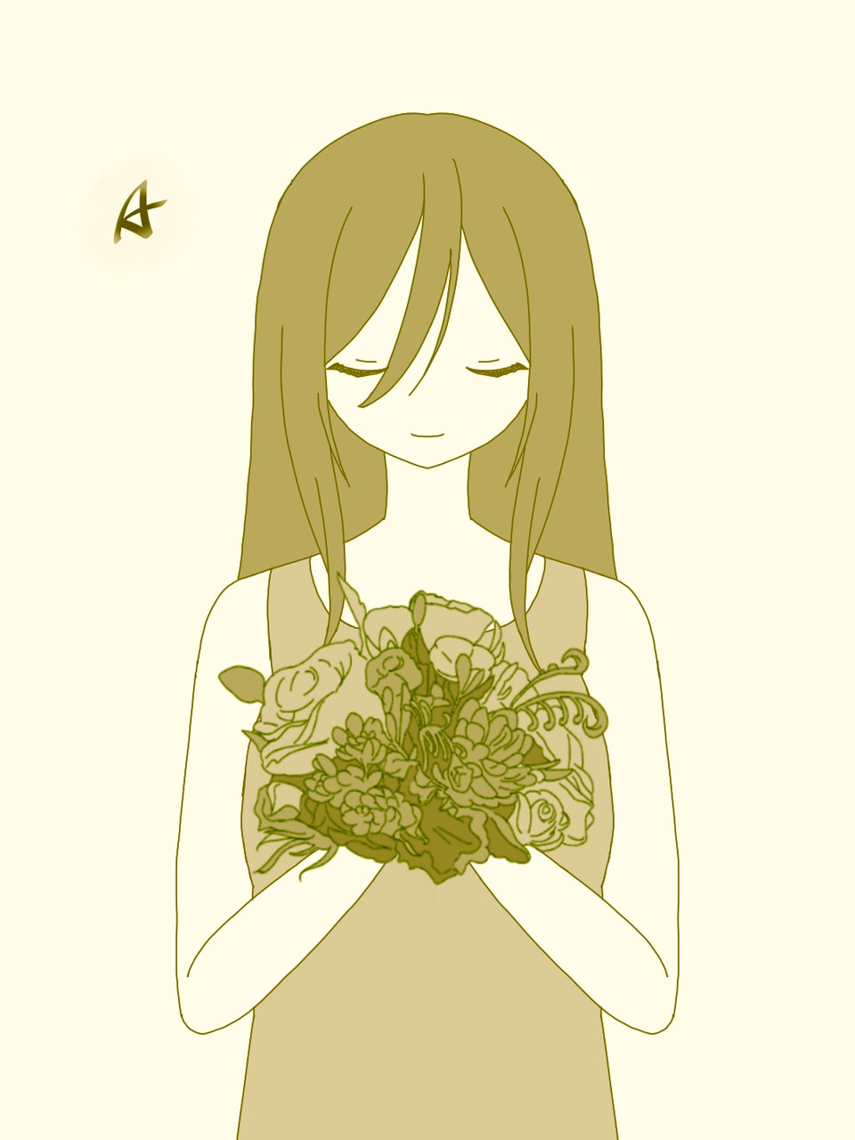 #fridayswithsketch #mygift for follower 花束使い回しですが。(特集入り✨)