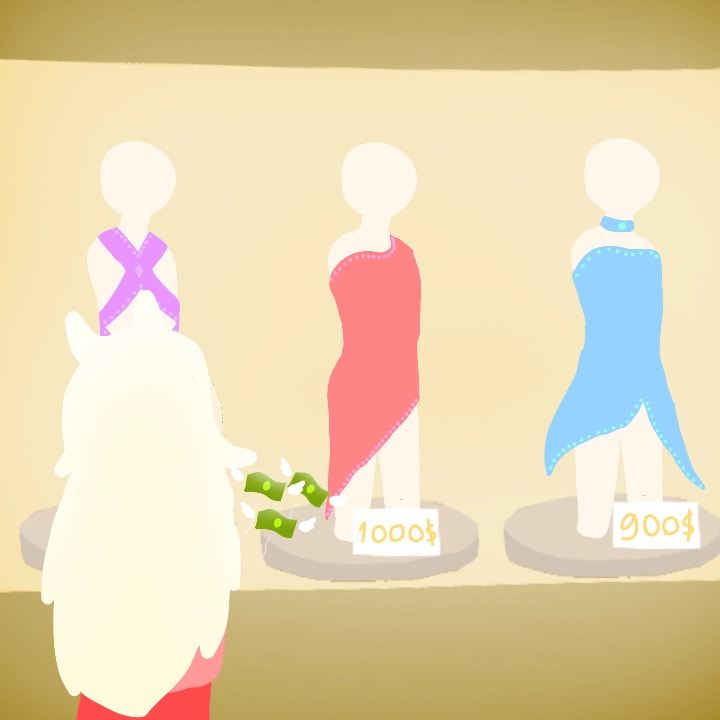 #Inktober2018 #expensive Expensive dress :0 (I'm lazy and that is my new oc)