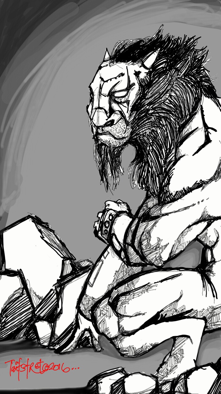 concept creature. grey troll. dwells in caves. resistant to magic, enhanced strength, stamina and durability, weak against water. #fantasy #creature #concept #troll #magic