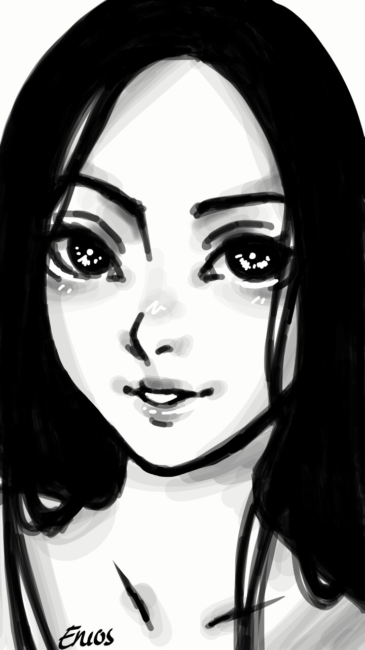 I draw too much faces when I should be practicing other things (-_-)