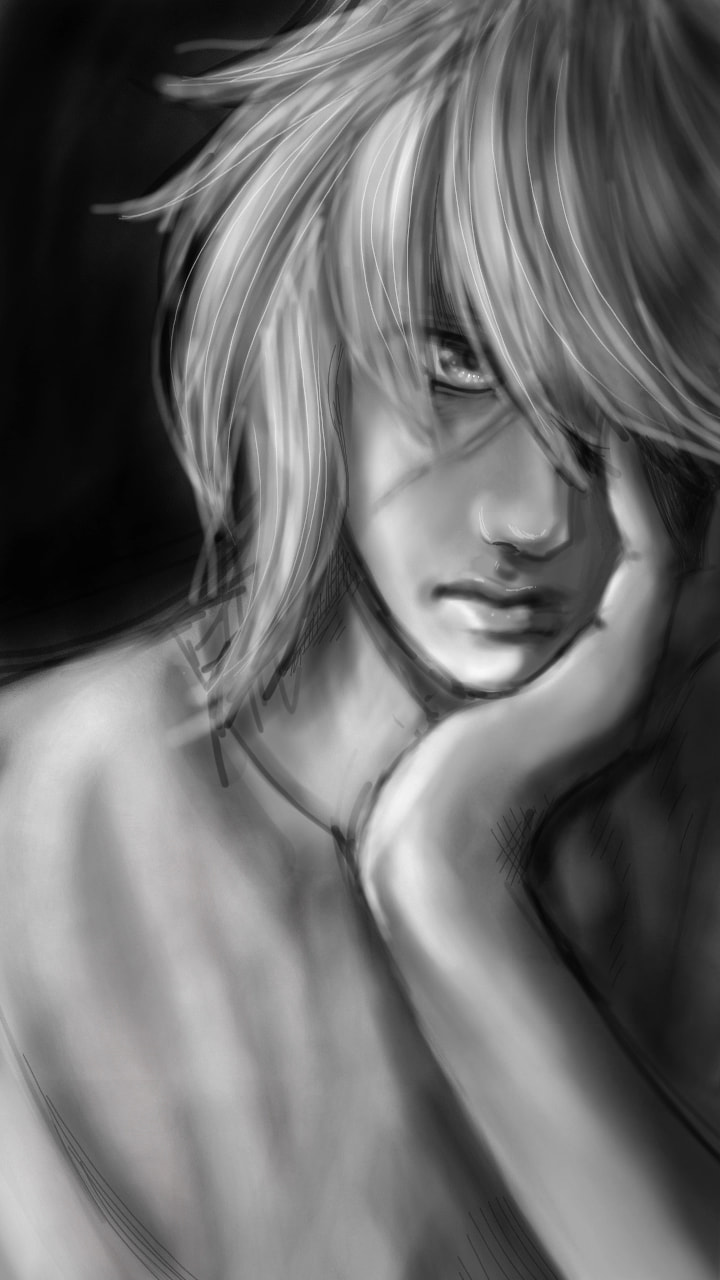 Some black and white work, because I was complimented on my skill in using values not too long ago 😃 it's Gwydion Argentum. #blackandwhitechallenge #vs1