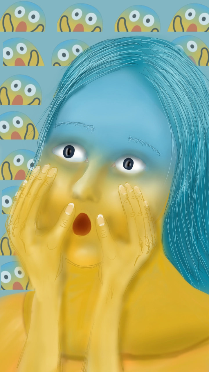 😱 #emojichallenge #girl #emoji