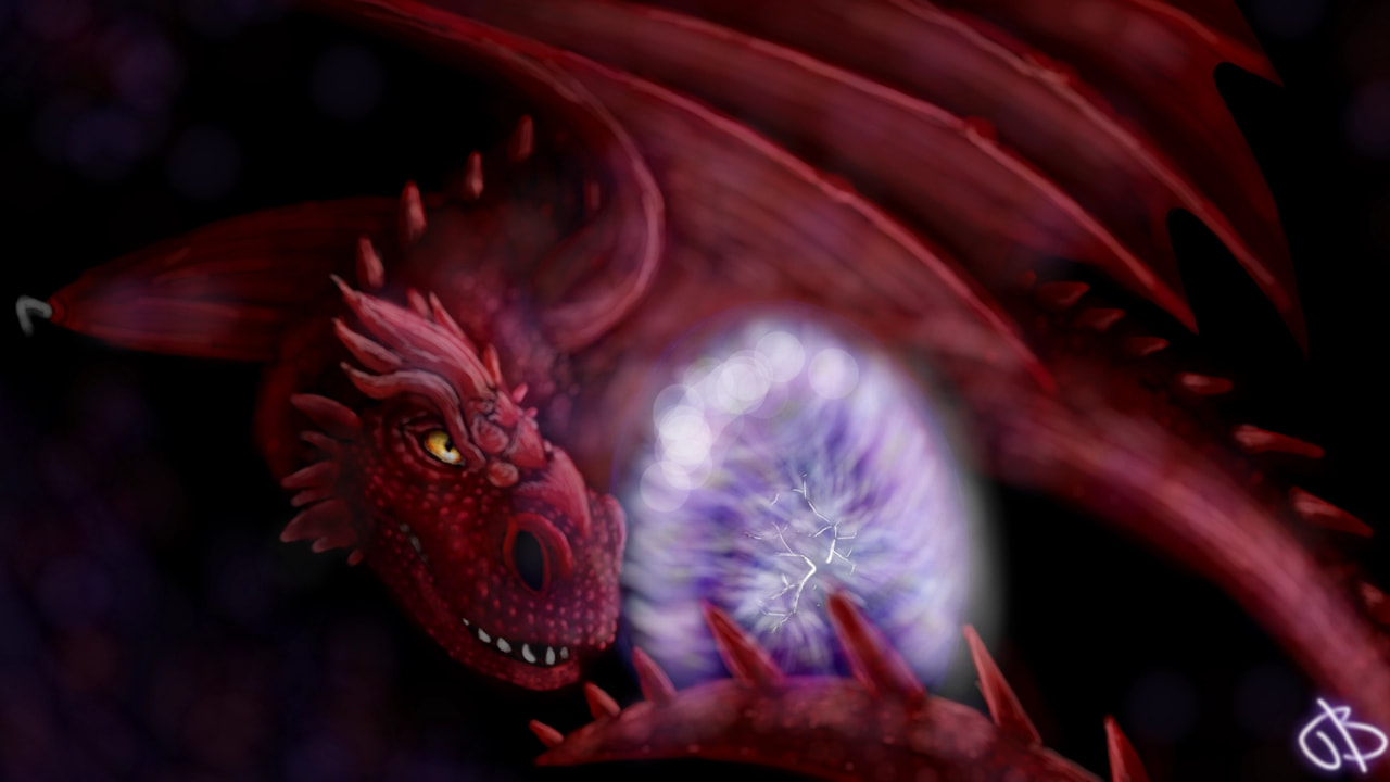 #mydragon #fridayswithsketch #dragon #egg #dark #light