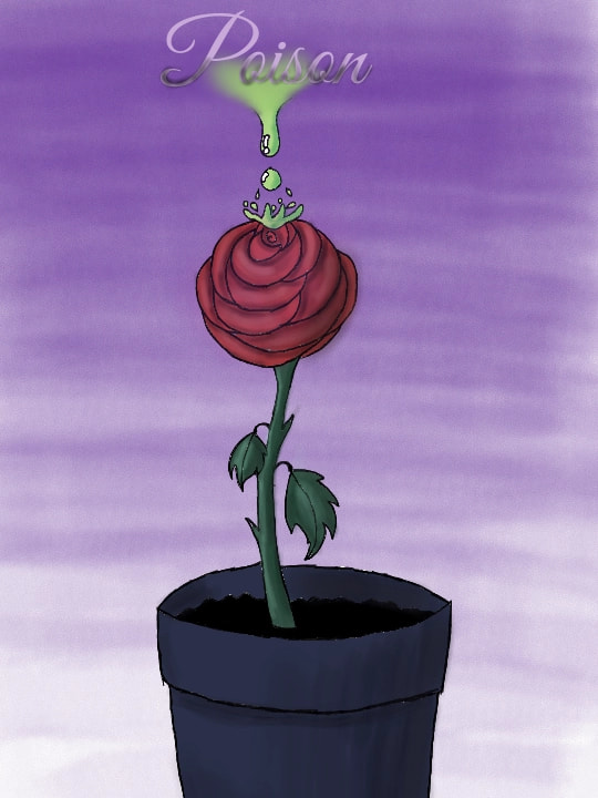 Poison rose! Featured! 430+ likes, I'm going crazy! Яд! #Poison #poison #inktober #Inktober2017 #Ravenwing