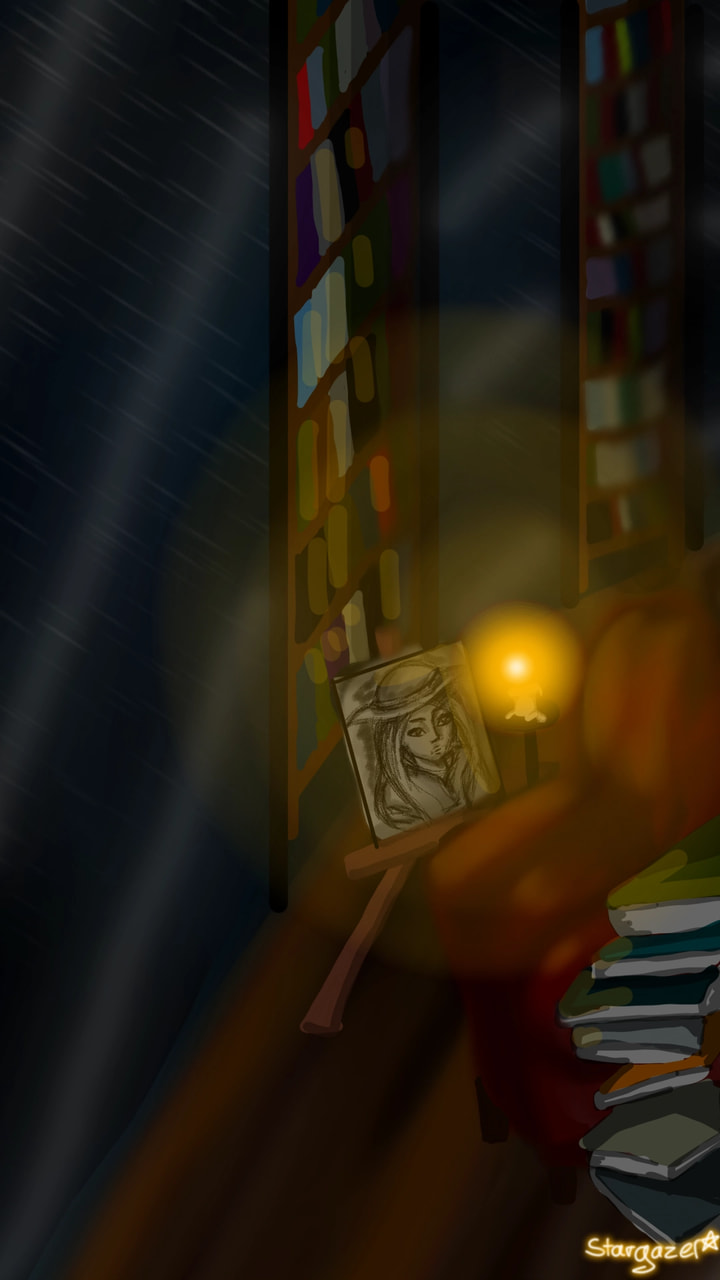 Lol I'm more proud of the drawing of the Girl in this drawing than the drawing itself😂😂 #myroom #room #candle #drawing #books