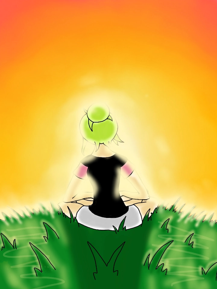 What always helps me cheer up is meditation. Its just so relaxing and it really helps me clear my mind when I get anxious! ~w~ #betterday #fridayswithsketch #Mint