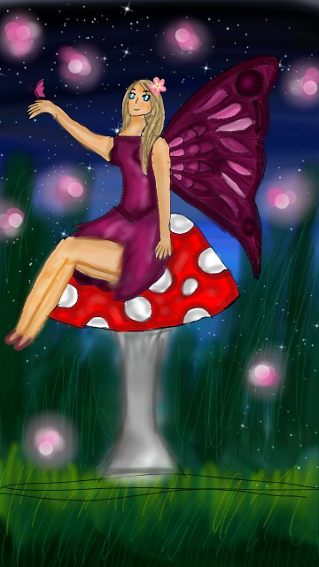 Everyone on earth deserves to live in #peace, just like this fairy 💞 #smallsmurfsbiggoals #teamsmurfs ‪@sonysketch‬ collab with me! Link below ⬇ ⬇ ⬇