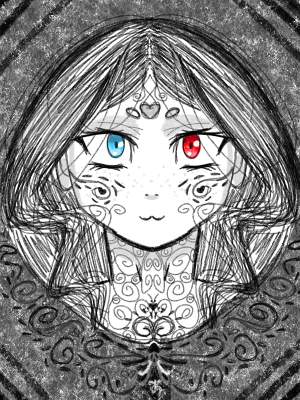Первый раз использую симметрию... #Я #anbel #ос #2ос #darkchallenge #fridayswithsketch #боль #2ос