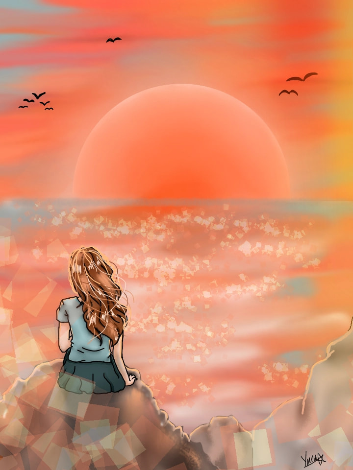 Music: "Fools" by Lauren Aquilina. I perceived it as a bit of a deep and meaningful song. I'd love to listen to it while looking at a sunset reflecting my life #musicchallenge #fridayswithsketch #100PercentSketch ‪@sonysketch‬