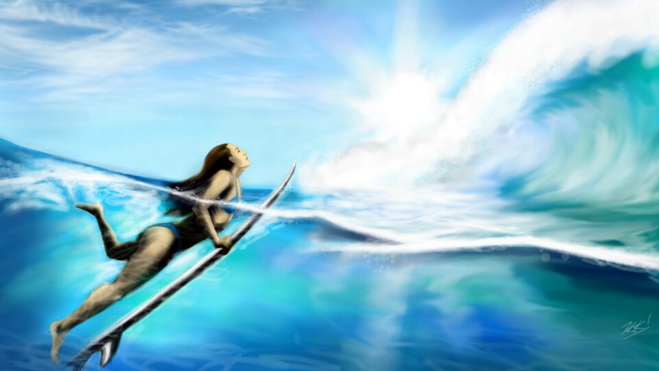 Surfer girl