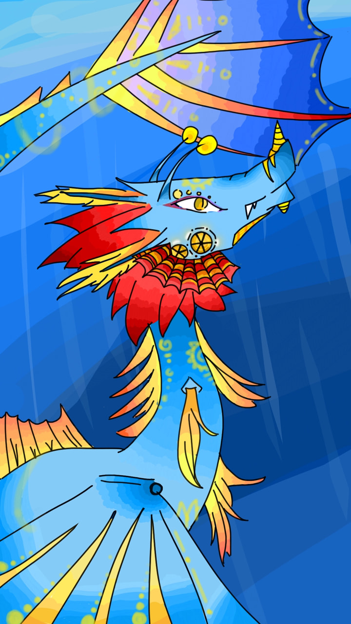 #Sea #dragon #mydragon #fridayswithsketch ‪@sonysketch‬ 100%Sketch {Sea Dragon}