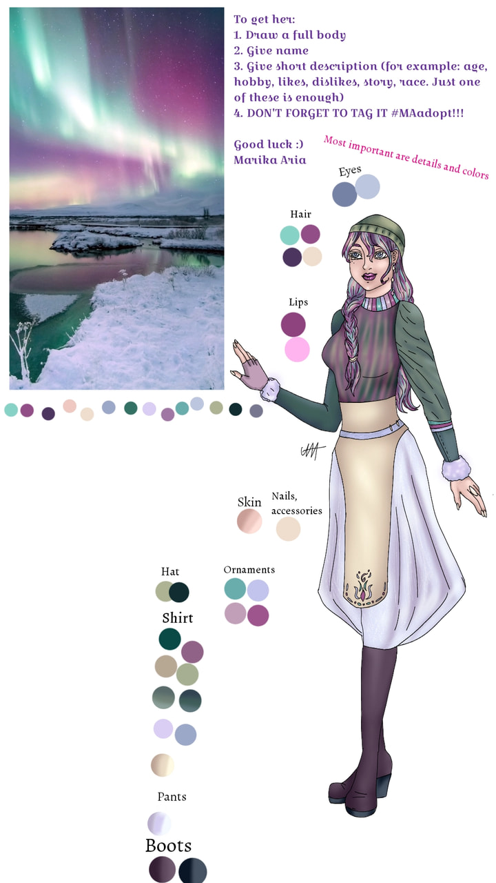 Last adoptable, good luck. Chcek #MAadopt for more adoptables. Edit: Since it got featured, I don't want it to be stealed so ask for export:) Edit: adopted #marikaaria #shma #myadoptable #fridayswithsketch #adoptable #adoptables#MAft