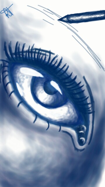 #Realistic #eye for the #bluechallenge #DailyDecember