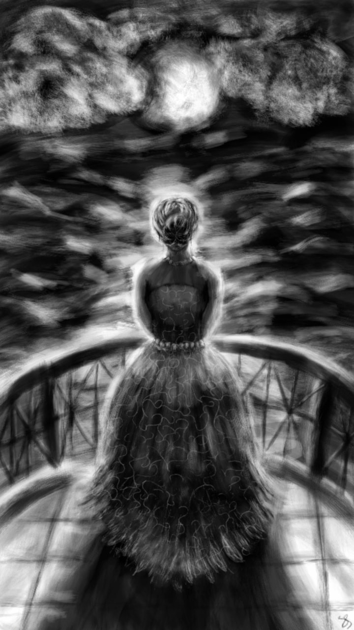 Got the feeling this isn't going to become any better so here you go ;p #fridayswithsketch #darkchallenge #blackandwhite #night #moon