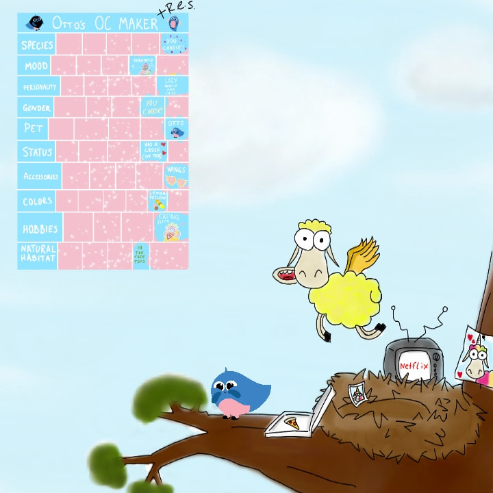 #ottoOCmaker This is Sunny the sheepasus! Edit: Thanks for featuring this drawing! | #sheepasus