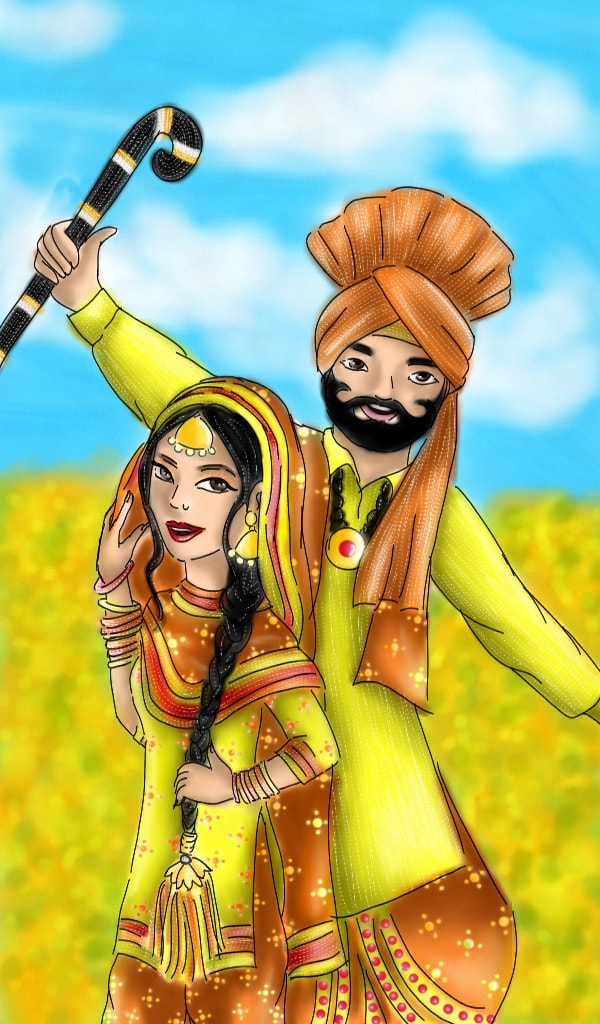 #springchallenge #fridayswithsketch the golden spring of punjab, India. The basant or spring festival marks the beginning of the spring season...