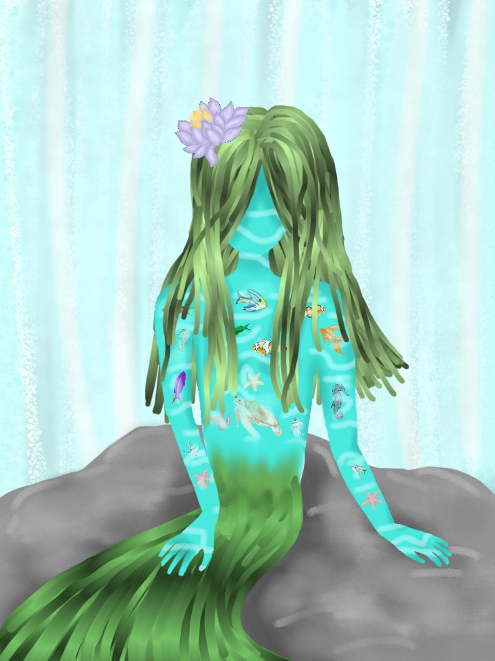 🐠🐢 #myobject #fridayswithsketch #aquarium #Fish #woman #aqua