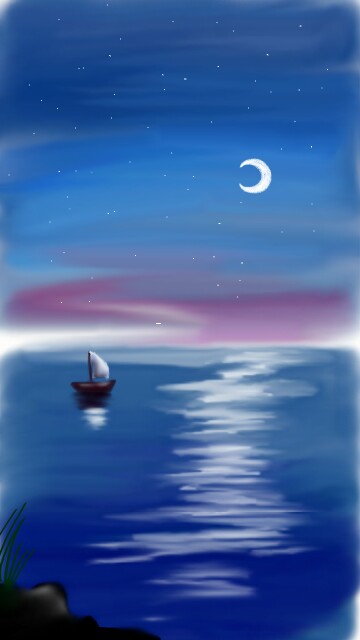 Я пытался/ I tried х) #blue #nignt #ship #muhart