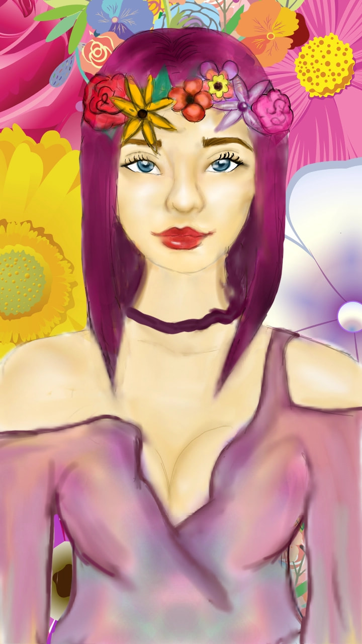 #fridayswithsketch #myobject ‪@sonysketch‬. #flowergirl