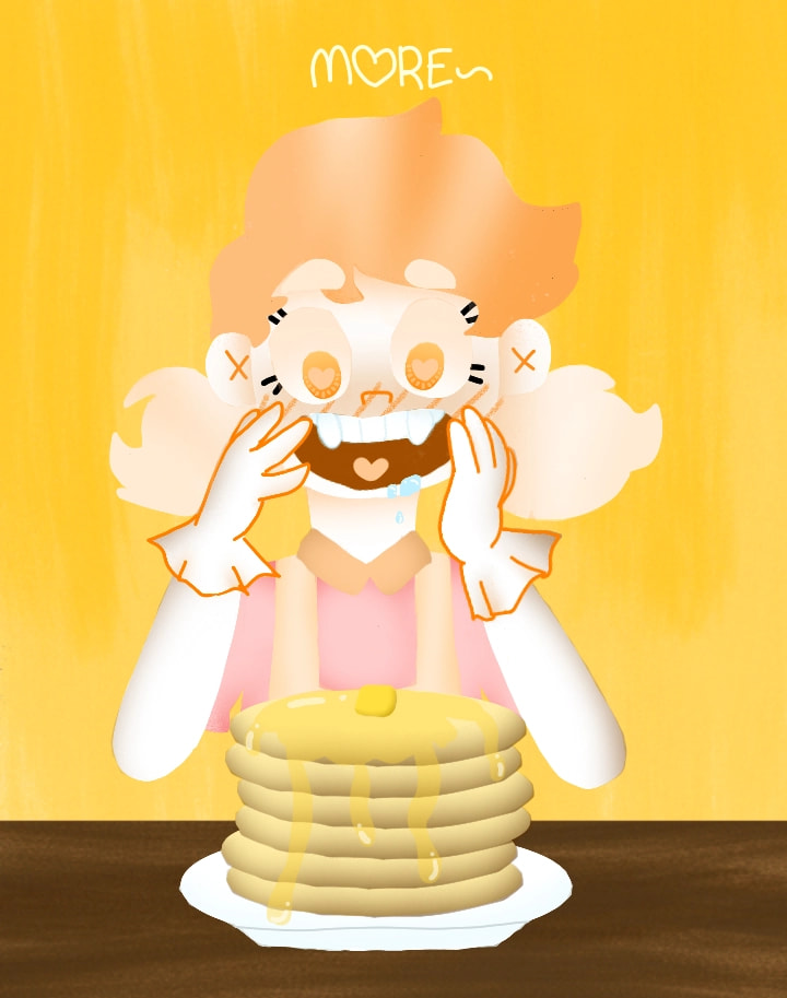 Day 6 inktober: drooling 🤤 (this drawing is a big flop cause I dunno what I was doing) #Inktober #Inktober2018 #Drooling #SprinklesGula #pancakes #totallynotinspiredbylewdthings EDIT: THIS GOT FEATURED OMG THANK YOU