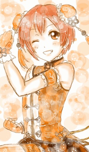 🐈😺Nya nya nya~🐱😻#lovelive #rin #orange #orangechallenge #girl #colorweek #llowl #DobrePomarańczowe 🐈😸