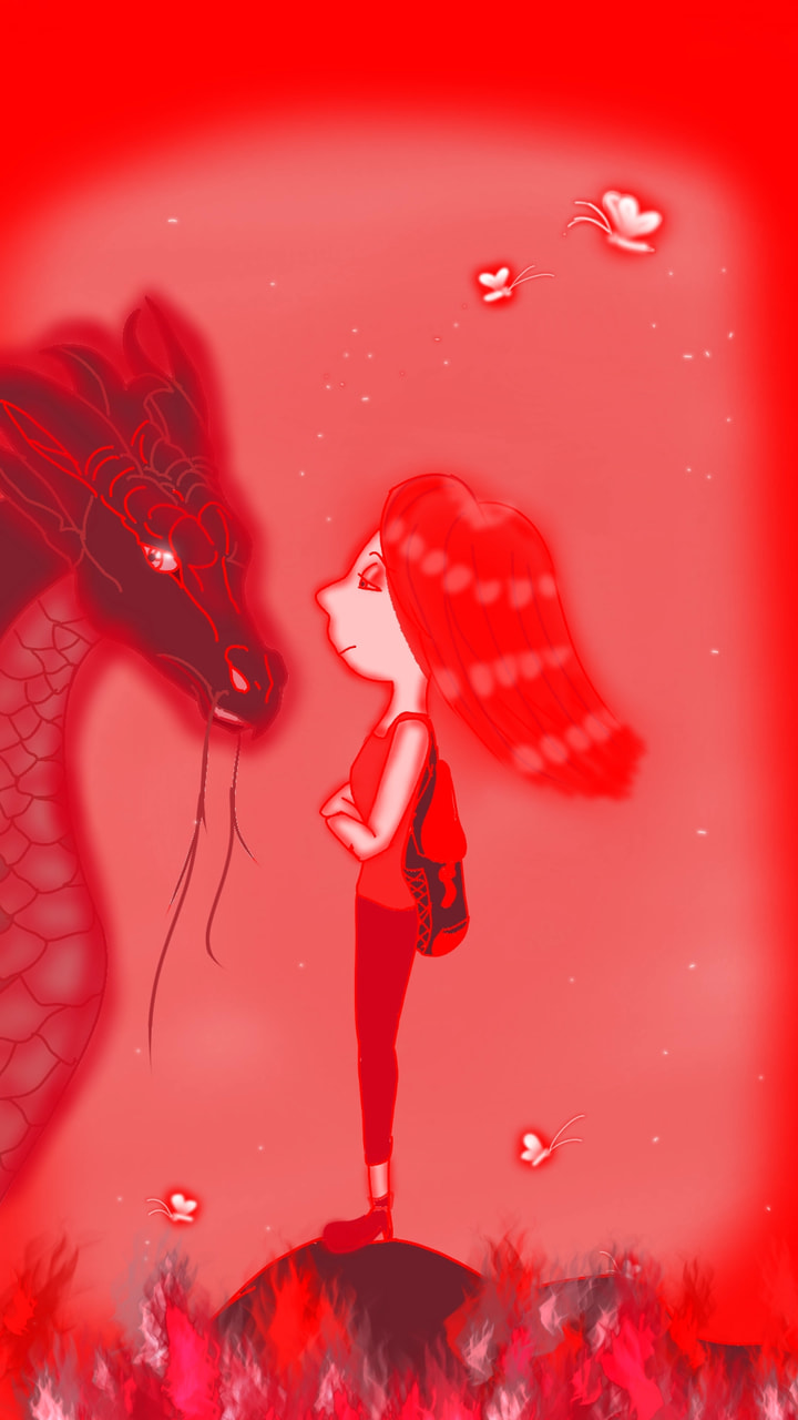 #redchallenge #colorweek #sonysketch #dragon #christeebaarts