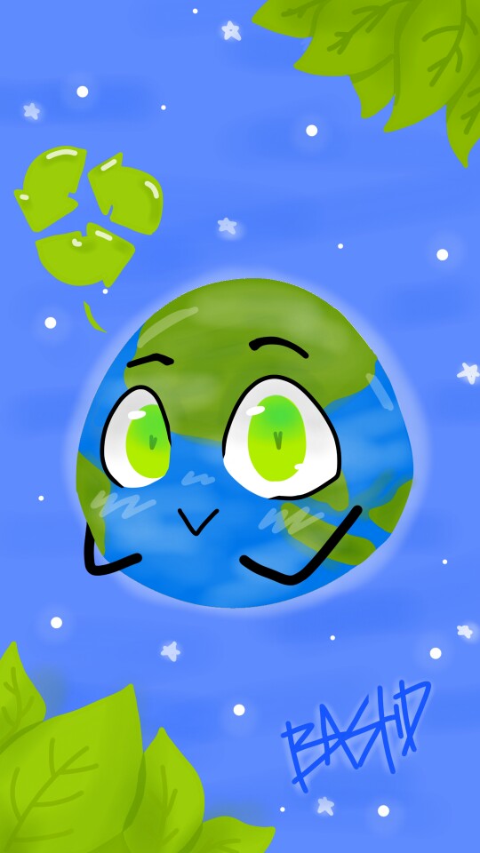 Earth for #teamsmurfs #smallsmurfsbiggoals #climateaction #sonysketch #sketch #cute #earth