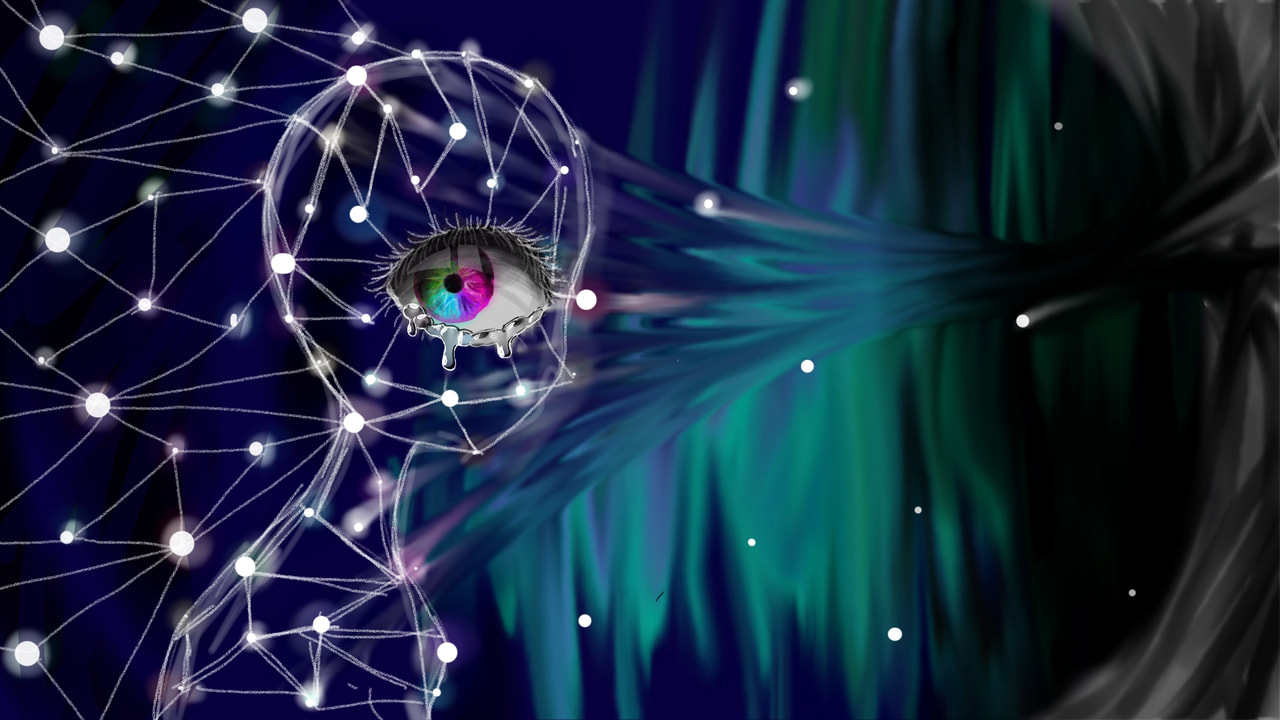 Well I tried 😂😅 #abstractchallenge #abstract #fridayswithsketch #Galaxy #alien #eye #sonysketch