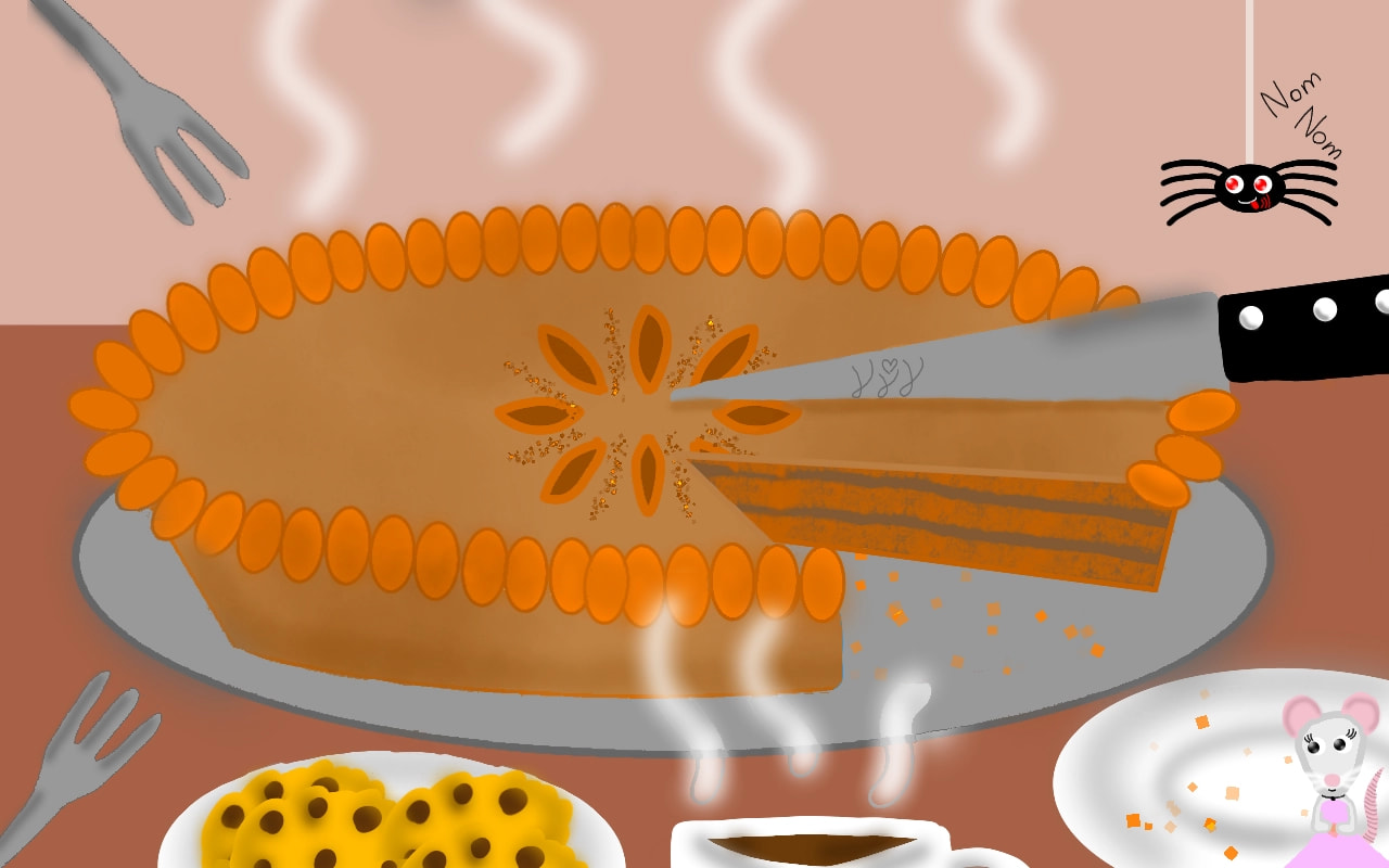 Who would like a slice of 100% freshly drawn pumpkin pie? #inktober2018 #Slice for ‪@sonysketch‬ Edit:wow I can't believe I got featured for the first time I'm so happy but shocked I never thought I had it in me THANKS Sony :D