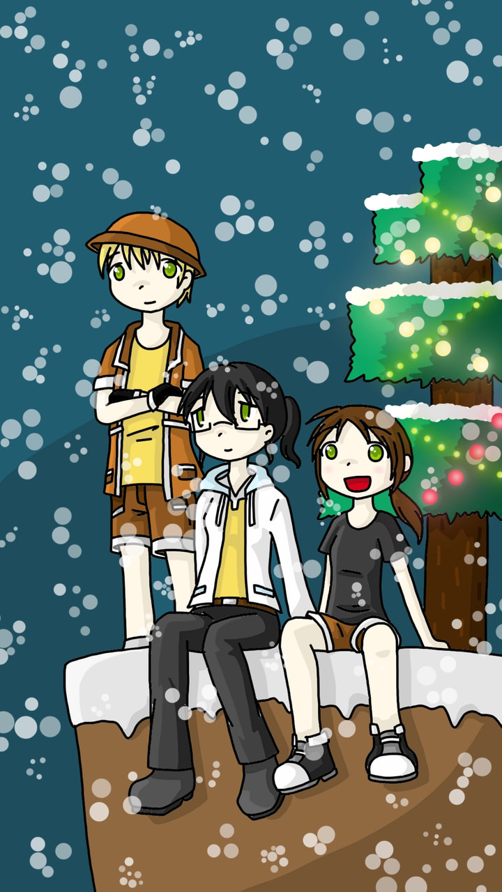 Merry Christmas in Minecraft！ #myholiday #fridayswithsketch #minecraft #加菲潘在minecraft的冒險