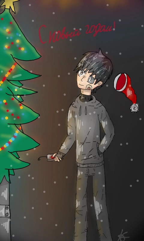 #wintercreature #fridayswithsketch #НовыйГод #арт #ос ‪@crazy_otaku‬ ‪@Elmarto_Kim‬ ‪@_Im_Not_Happy_‬ ‪@Prankcake‬  🎆😇🎄