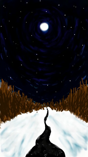 #moon #snow #night #star #dailydecember #universestickers