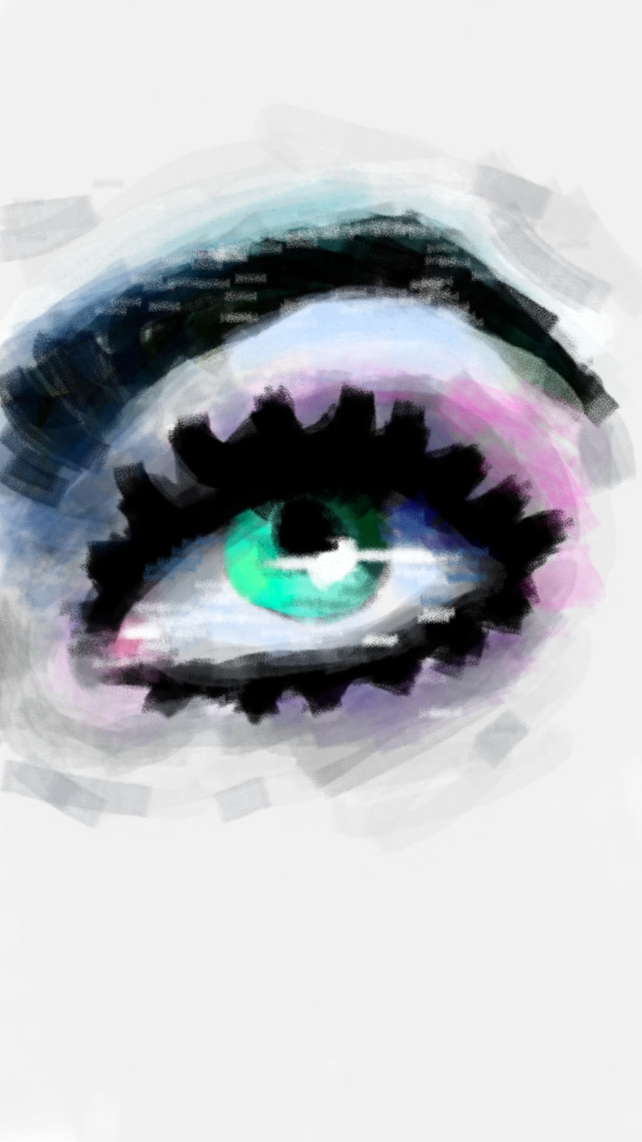 100% done by using the roller tool #fridayswithsketch #rollertool #eye ‪@sonysketch‬ c: THANKS FOR THE FEATURE!