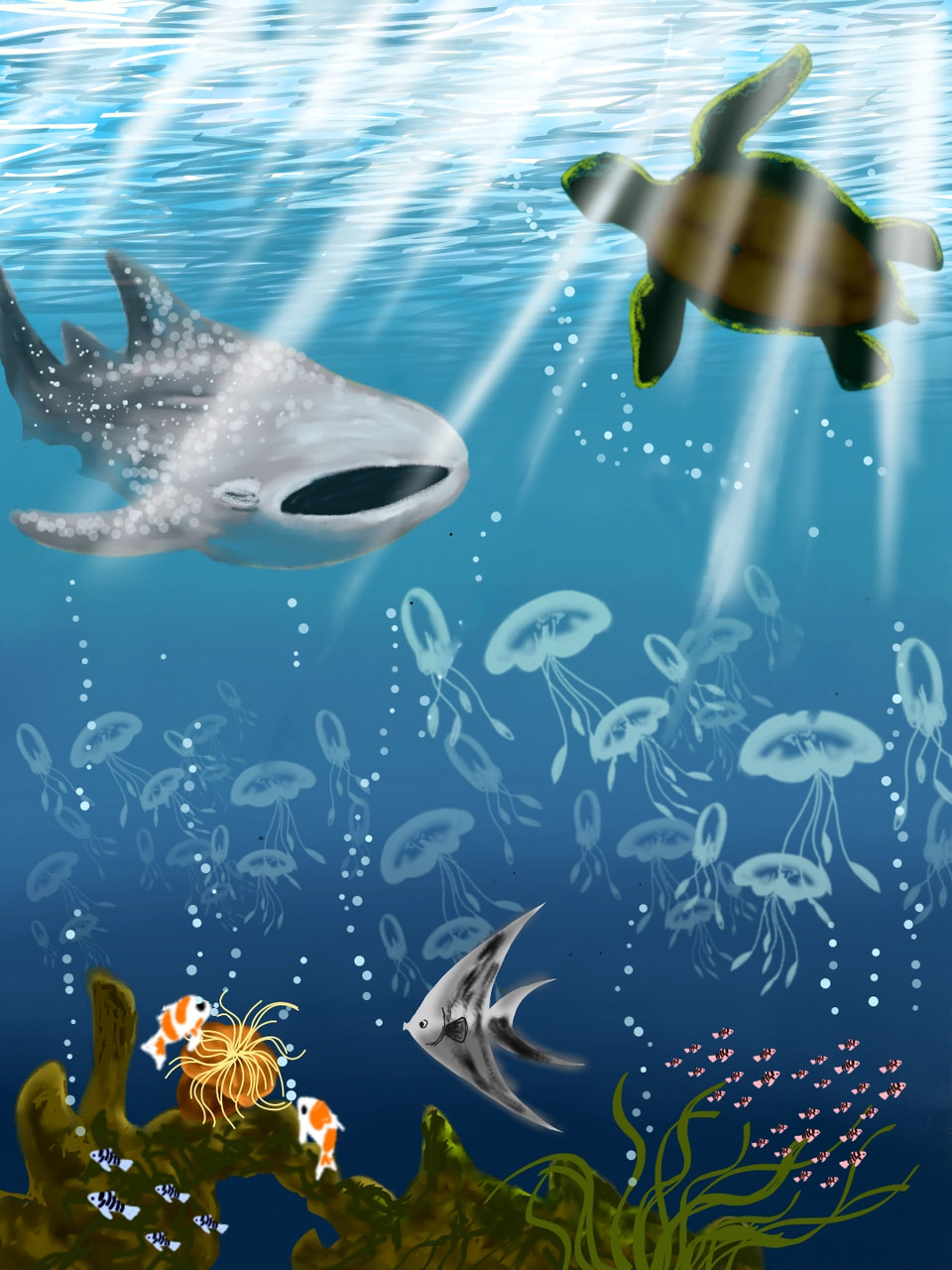 The ocean always amaze me with its divest creature living in it #fridayswithsketch #fridaysforfuture #ocean #sea