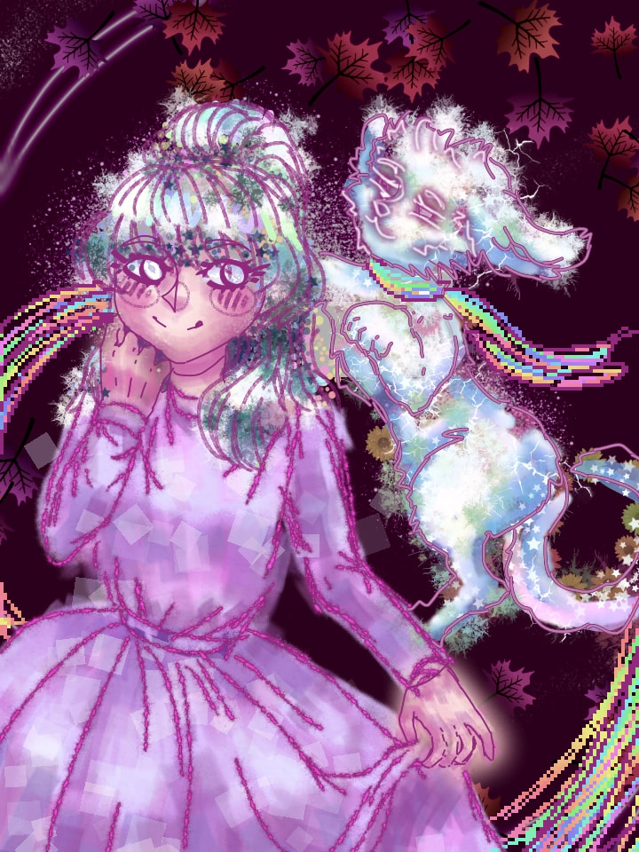 Something strange x'd #fridayswithsketch #manybrushes // #арт #art #человек #human #кот #cat