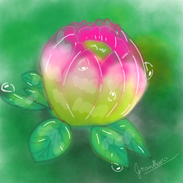 #swollen #inktober #Inktober2018 this #flower #bud is swollen and is ready to #bloom! Yay! Featured!