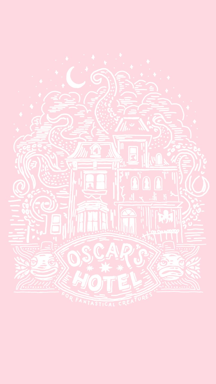 Just some remade oscars hotel art!! #oscarshotel #kickthepj #PewDiePie #phan #DanandPhil #pink
