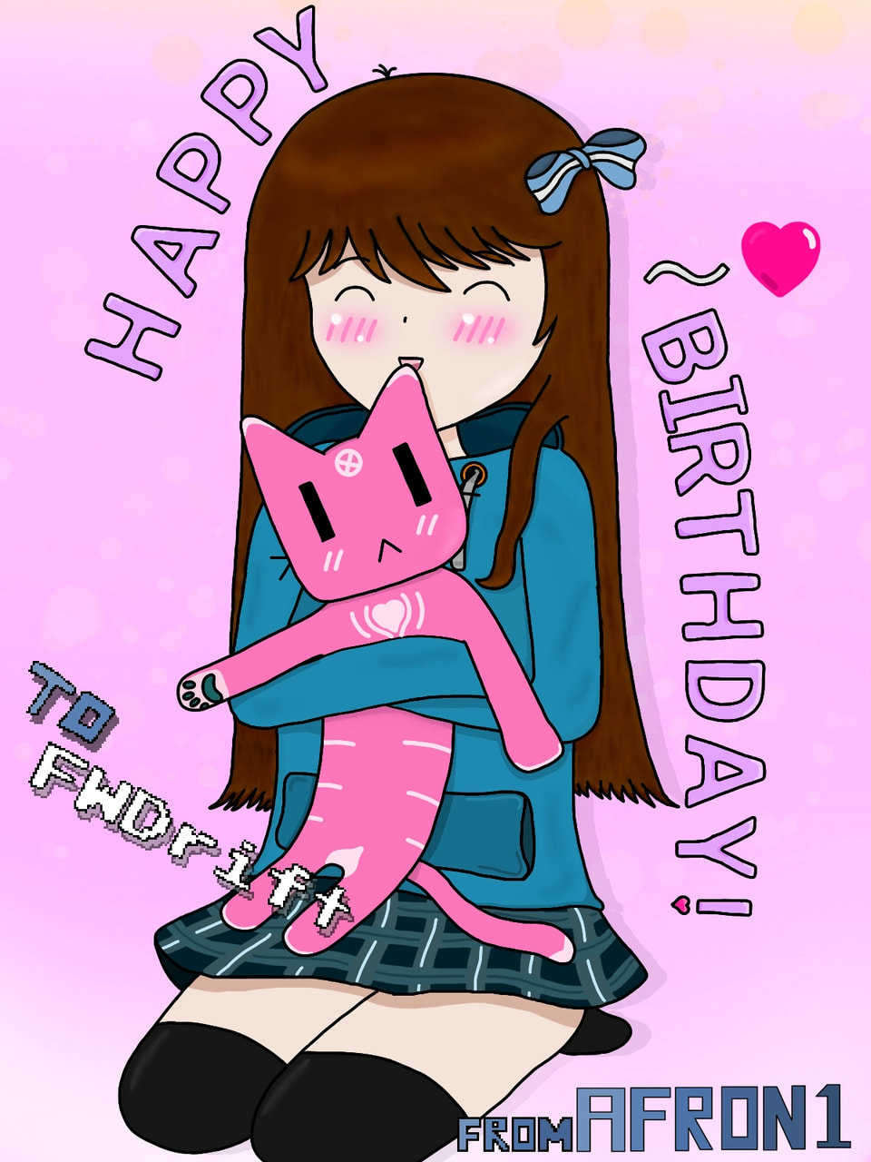 Happy Birthday to my lovely boyfriend FWDrift!! He is an artist who draws pixel art on CarThrottle, Tumblr and Twitter! #myChallenge Draw something for your loved one #anime #fridayswithsketch #sonysketch #cute #100PercentSketch #Loveyou #furry #birthday