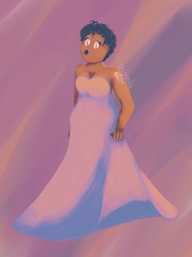 So I decided to do Virgo cause I'm one and I wanted to draw something with a softer color palette #zodiacchallenge #lineless #VIRGO #softcolors #brown #purple #Blue #peach #tan