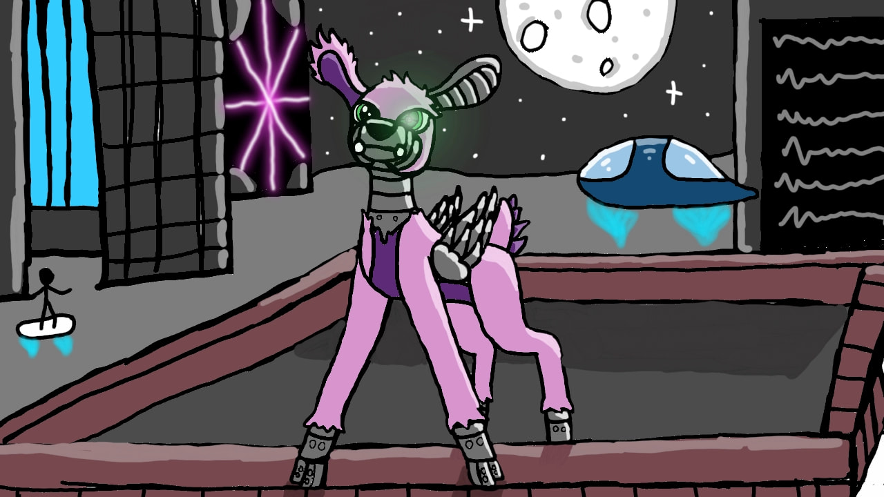 Finished drawing for the future challenge! A little backstory: in this future there are lots of technological advances such as cyborg like parts that increase your lifespan. They have invented flying cars and vehicles. #fridayswithsketch #futurechallenge