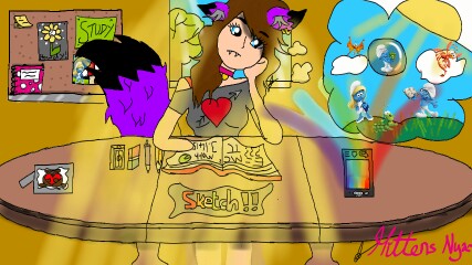 #teamsmurfs #smallsmurfsbiggoals #sonysketch #sketch #qualityeducation ‪@sonysketch‬ my challenge entry :3 nya~ remember to join my competition do # mittenscompetition