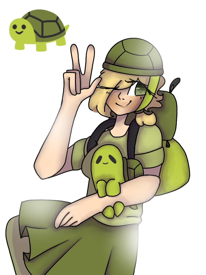 #fridayswithsketch #EmojiChallenge I turned the turtle emoji into a human🐢 I tried out a new style and I am very proud of it! Edit: Ahhh! Thank you so much for the feature!!!