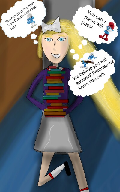 #SmallSmurfsBiggoals! I think that if your friends help you in not only just helping you study, making you feel better or play together... but also give you confidence into believing you can do incredible stuff! #Helpothers #Qualityeducation #Friends